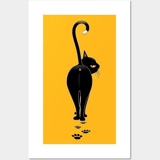 Nope Cat, Grumpy and Contemptuous Cartoon Character Posters and Art